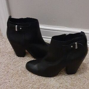 Coach Black Leather Women's Ankle Boots